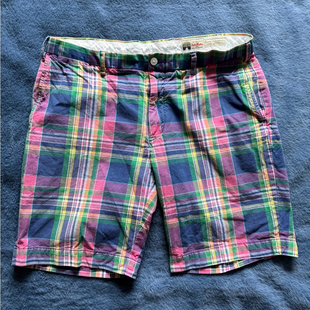 Polo by Ralph Lauren Pink and Blue Bermuda Shorts